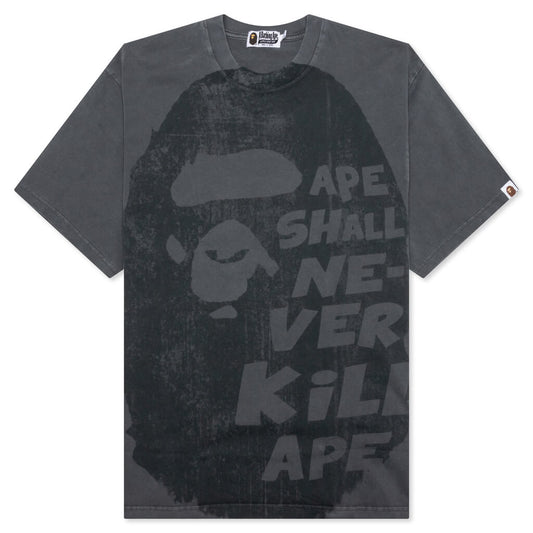 A BATHING APE Bape Big Ape Head Tee - Black