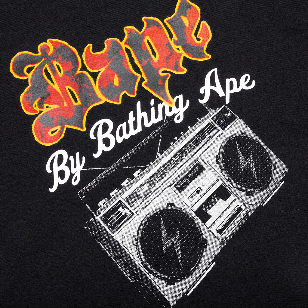 A BATHING APE Bape Boombox Tee C - Black