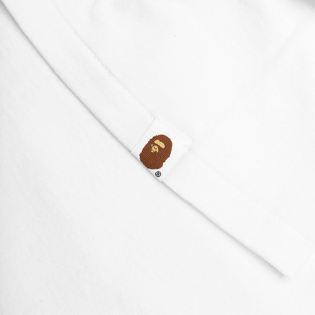 A BATHING APE Bape Check College Tee - White