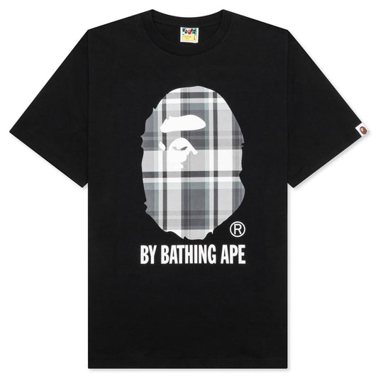 A BATHING APE Bape Check by Bathing Ape Tee - Black