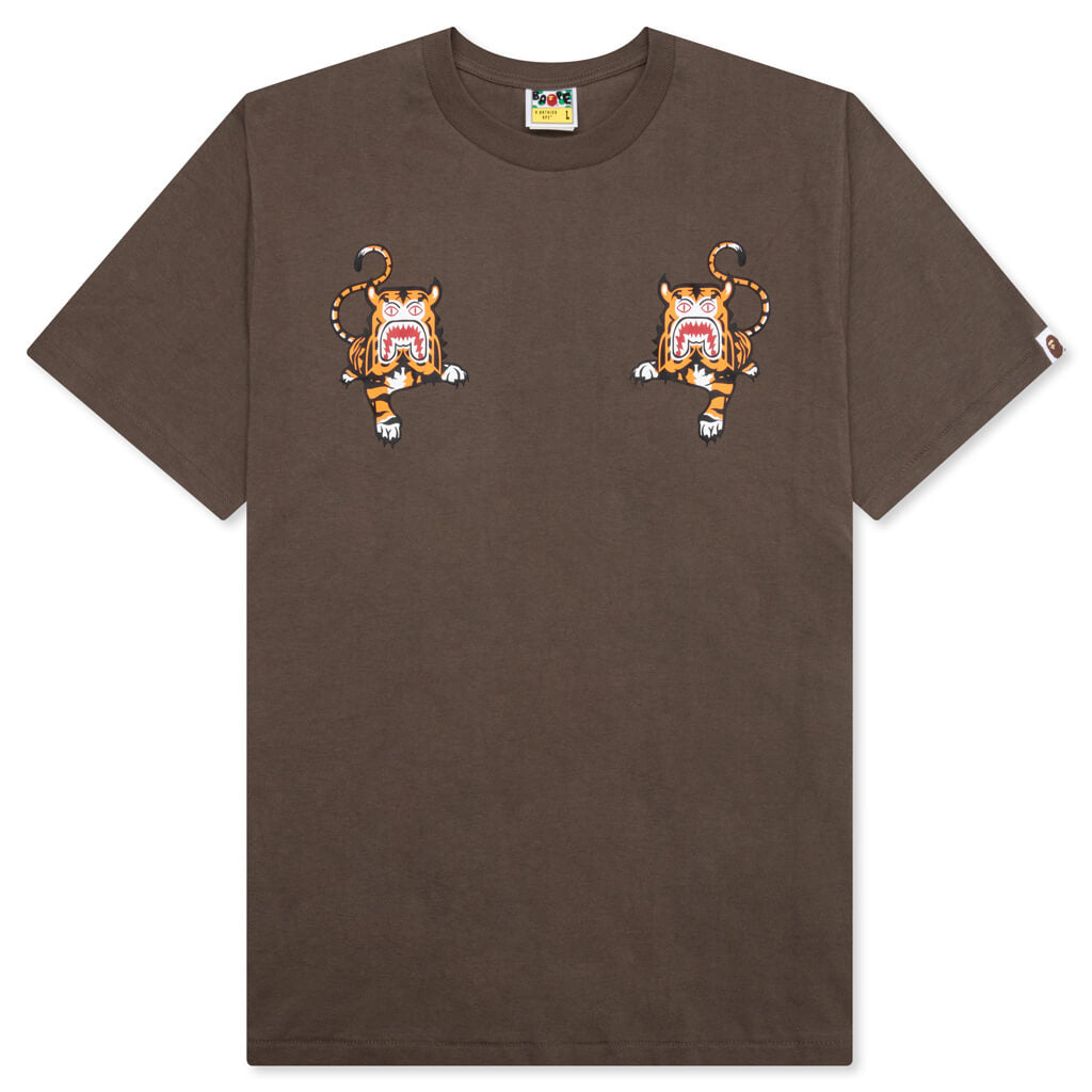 A BATHING APE Bape Tiger Tee - Brown