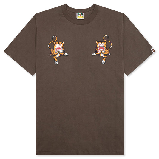 A BATHING APE Bape Tiger Tee - Brown