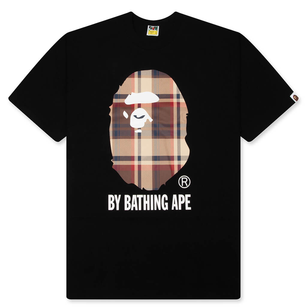A BATHING APE BAPE Check By Bathing Ape Tee - Black/Red