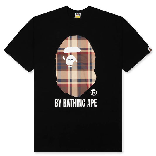A BATHING APE BAPE Check By Bathing Ape Tee - Black/Red