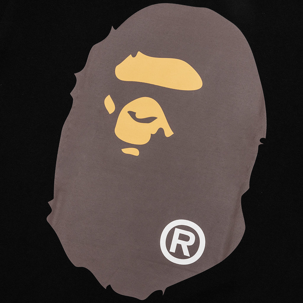 A BATHING APE Big Ape Head Tee - Black