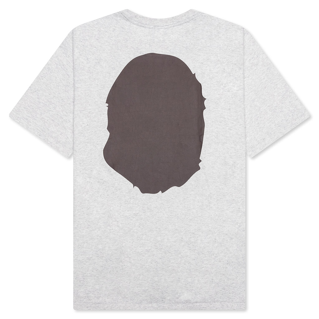 A BATHING APE Big Ape Head Tee - Gray