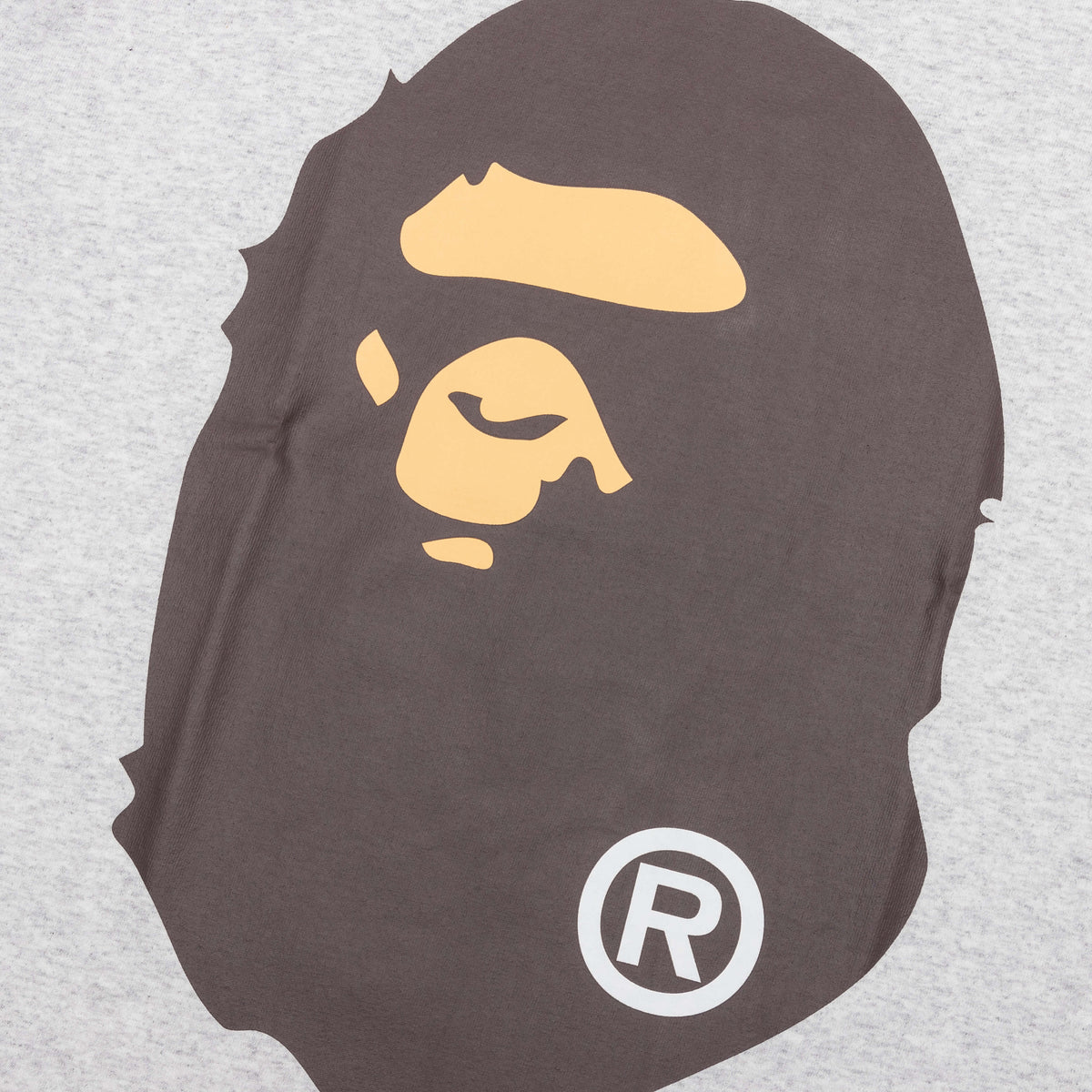 A BATHING APE Big Ape Head Tee - Gray