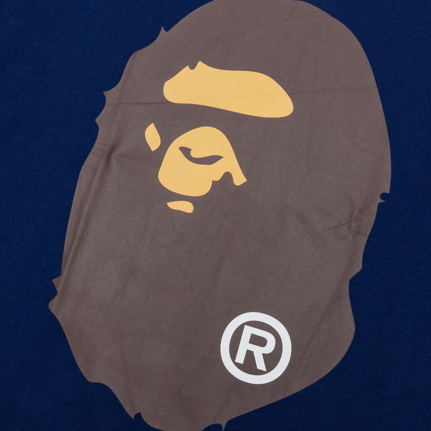 A BATHING APE Big Ape Head Tee - Navy