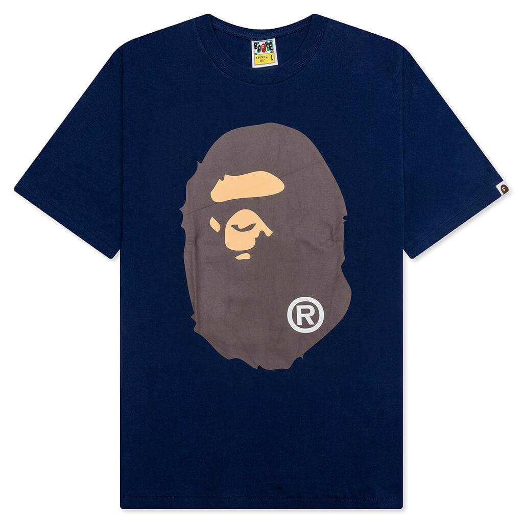A BATHING APE Big Ape Head Tee - Navy