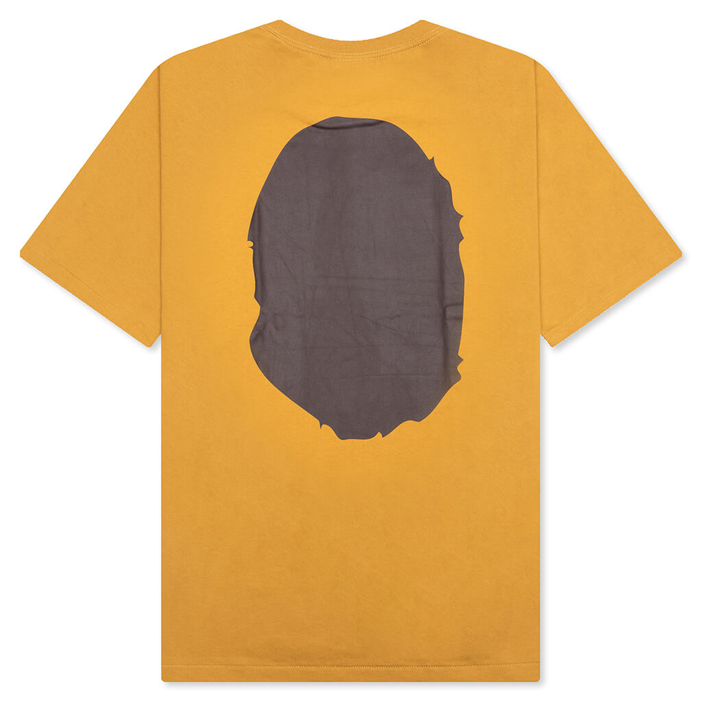 A BATHING APE Big Ape Head Tee - Yellow