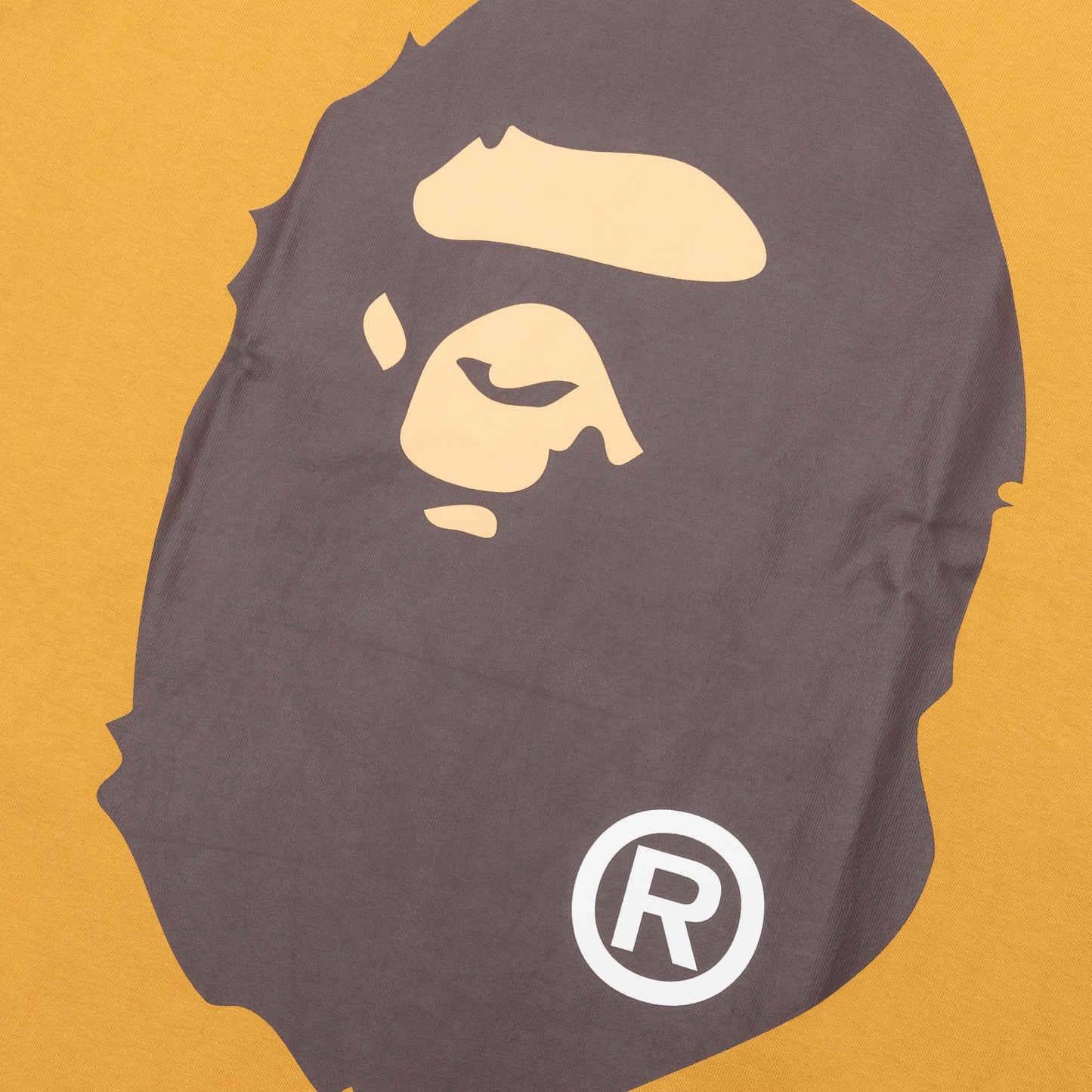 A BATHING APE Big Ape Head Tee - Yellow