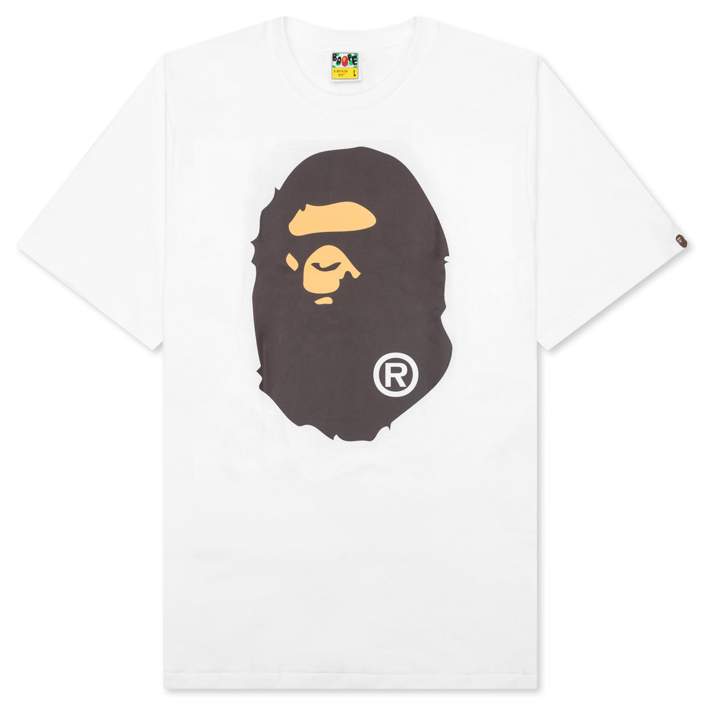 A BATHING APE Big Ape Head Tee - White