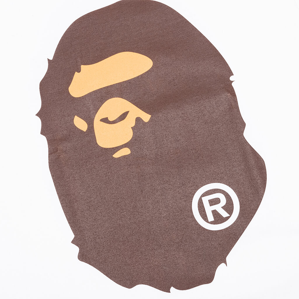 A BATHING APE Big Ape Head Tee - White