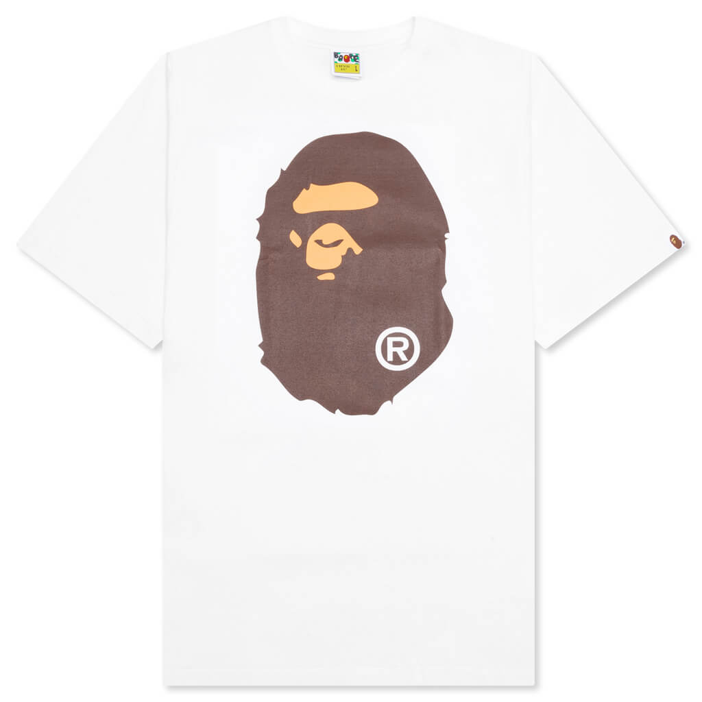 A BATHING APE Big Ape Head Tee - White