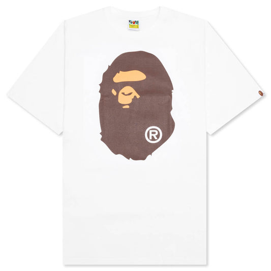 A BATHING APE Big Ape Head Tee - White
