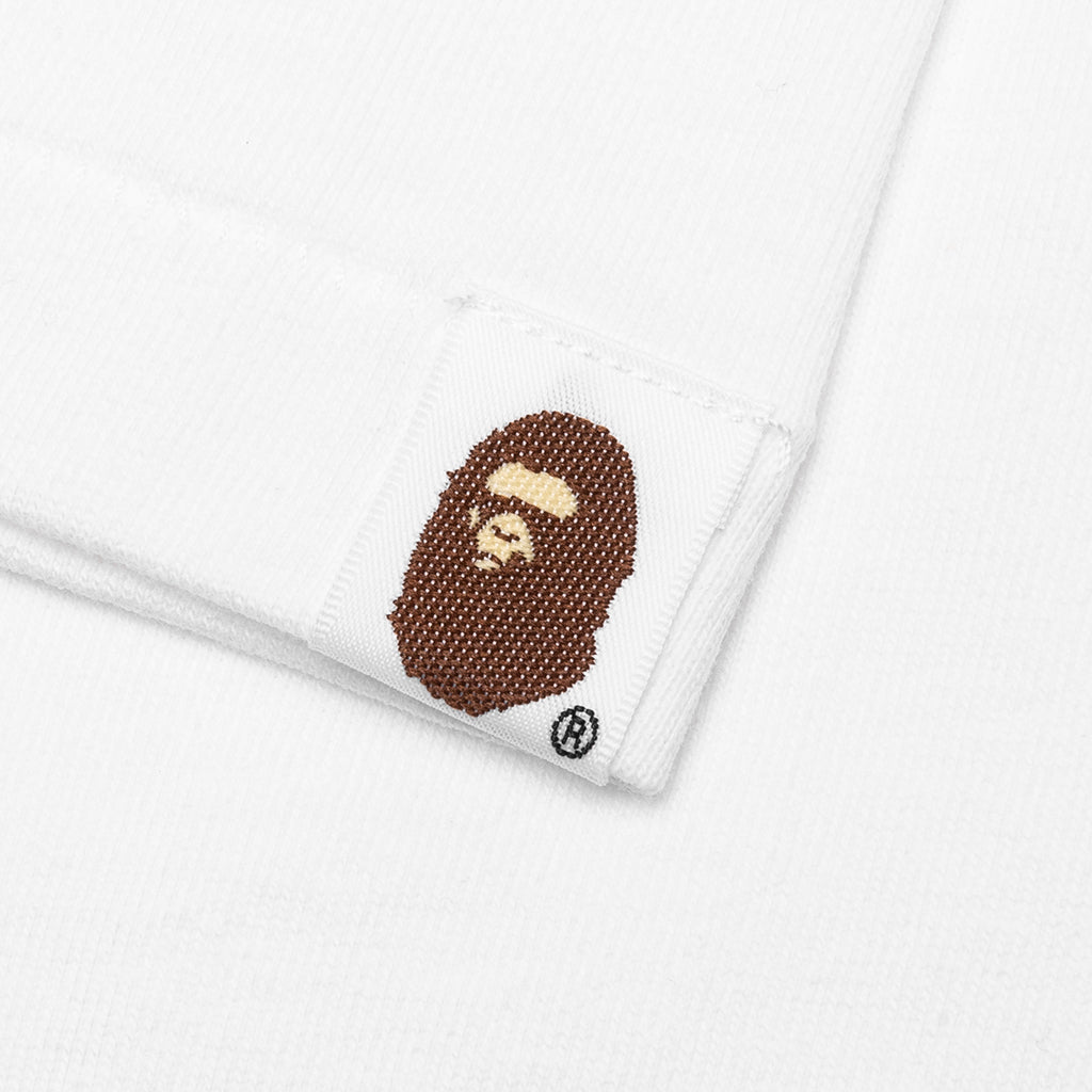 A BATHING APE Bitmap College Tee - White