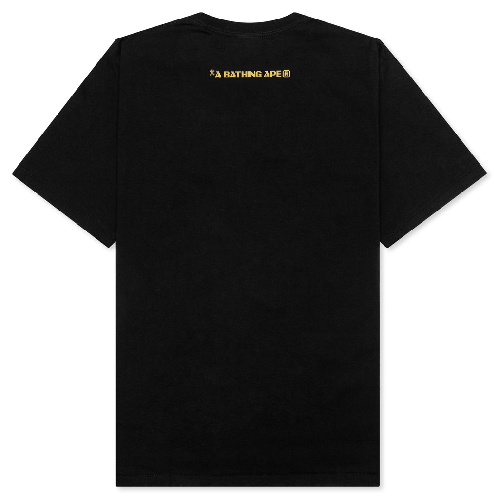 A BATHING APE Bitmap Logo Tee - Black