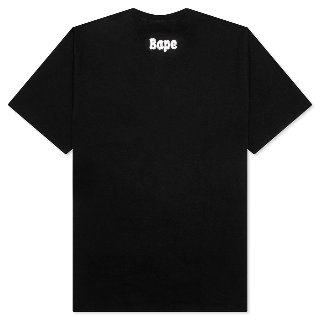 A BATHING APE Brush College Tee - Black