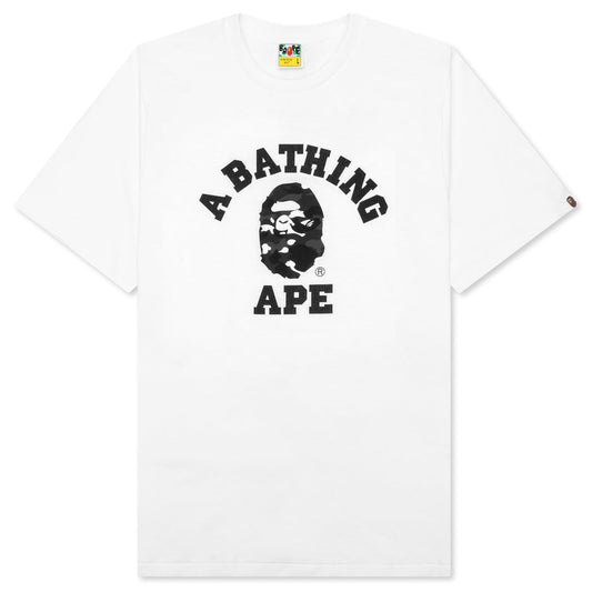 A BATHING APE City Camo College Tee - White/Black