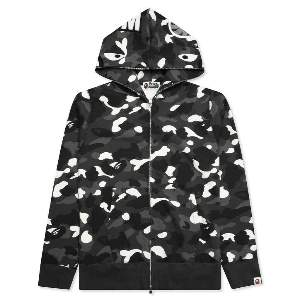 A BATHING APE City Camo Shark Full Zip Hoodie - Black