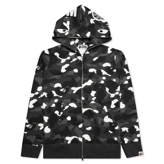 A BATHING APE City Camo Shark Full Zip Hoodie - Black