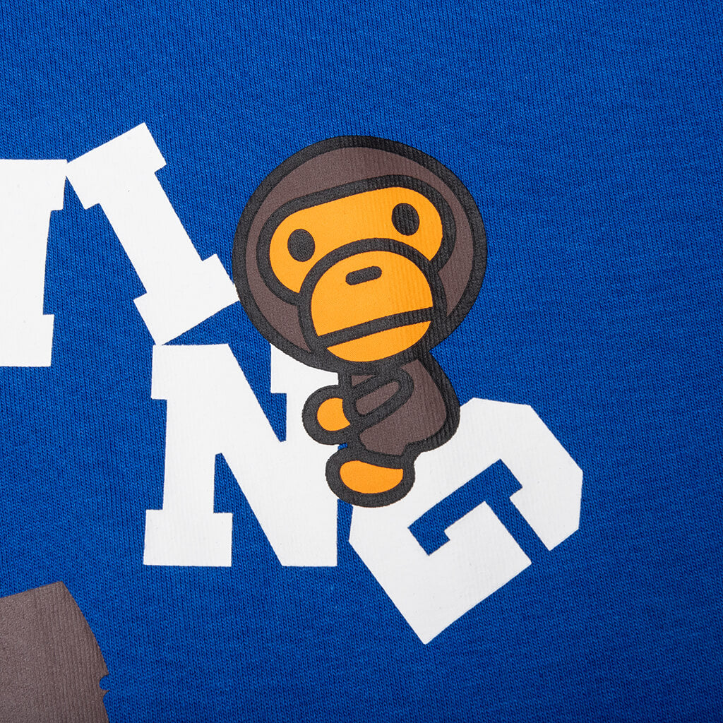 A BATHING APE College Milo Tee - Blue