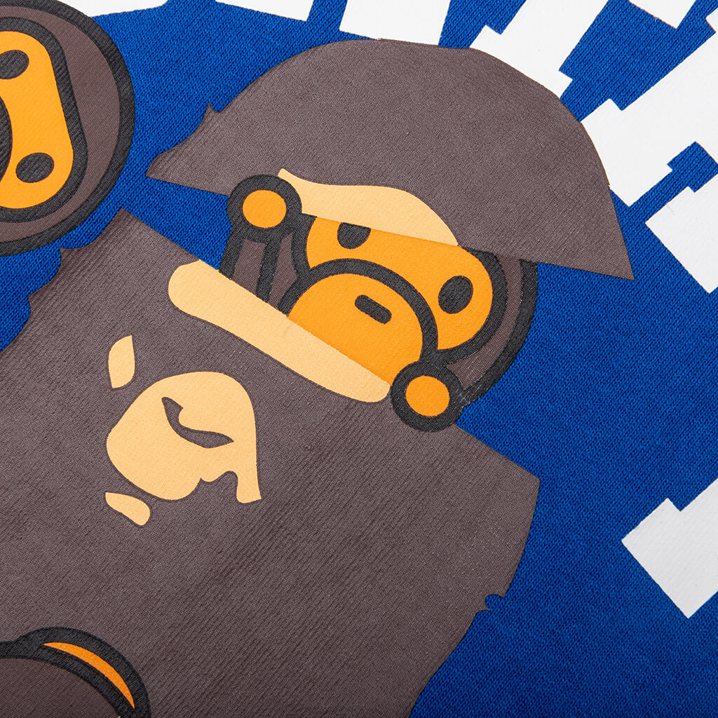 A BATHING APE College Milo Tee - Blue
