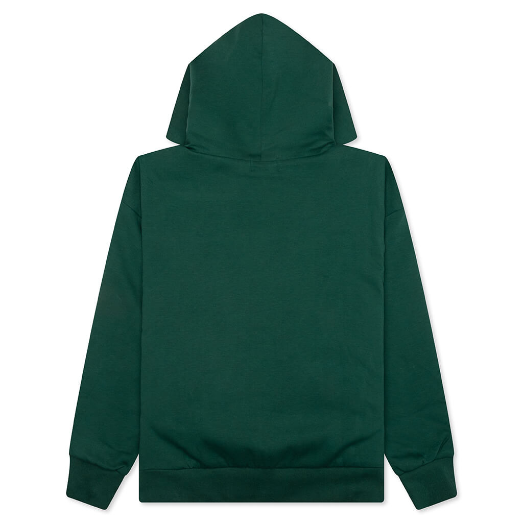 A BATHING APE College Puffy Relaxed Fit Pullover Hoodie - Green