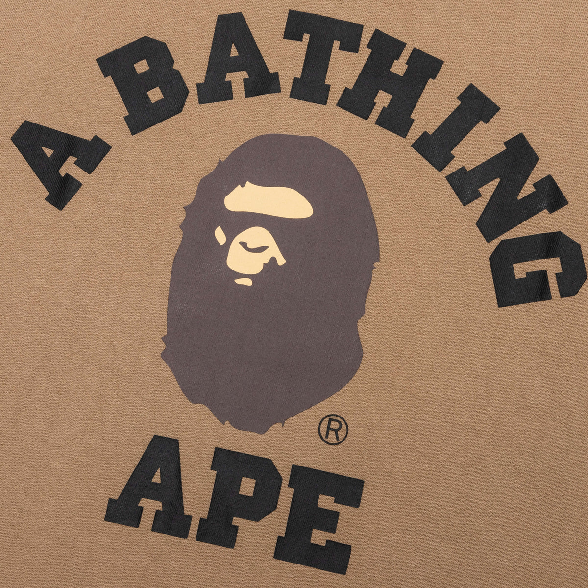 A BATHING APE College Tee - Beige