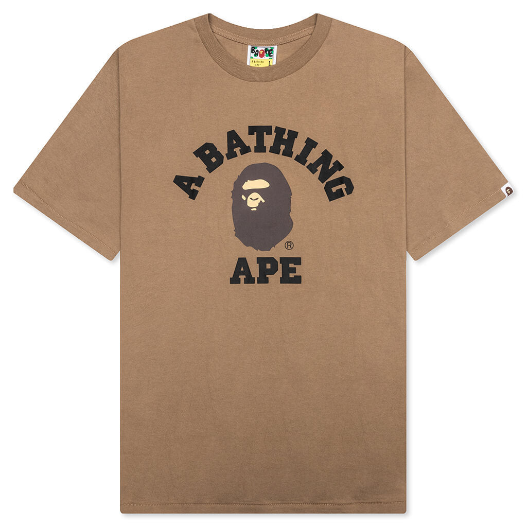 A BATHING APE College Tee - Beige