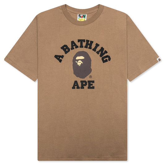 A BATHING APE College Tee - Beige