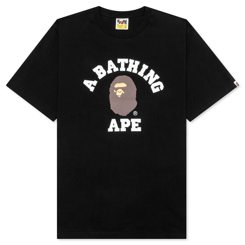 A BATHING APE College Tee - Black