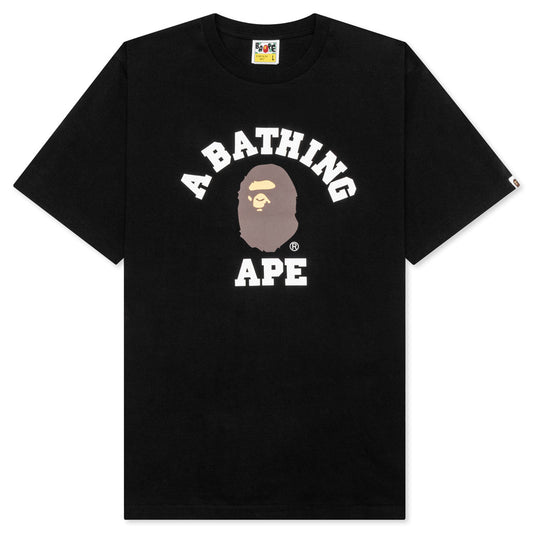 A BATHING APE College Tee - Black