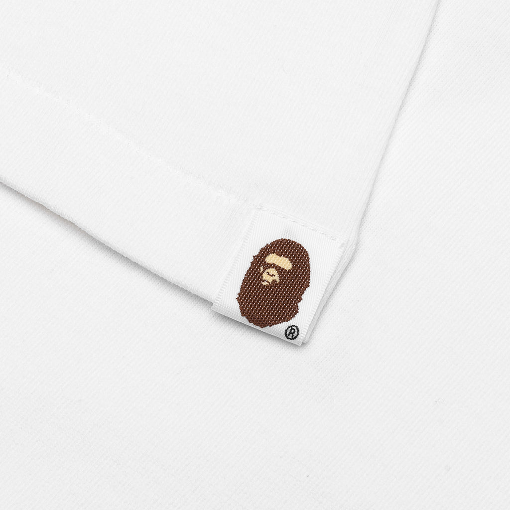 A BATHING APE College Tee - White