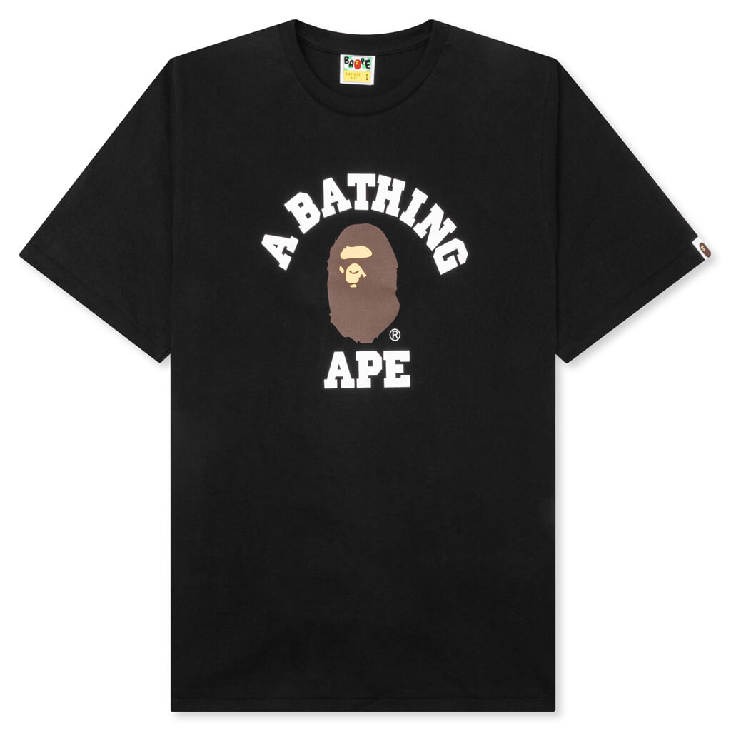 A BATHING APE College Tee - Black