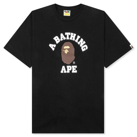A BATHING APE College Tee - Black