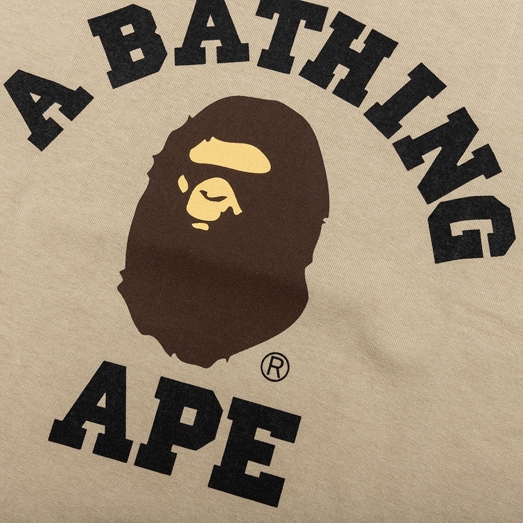 A BATHING APE College Tee - Beige