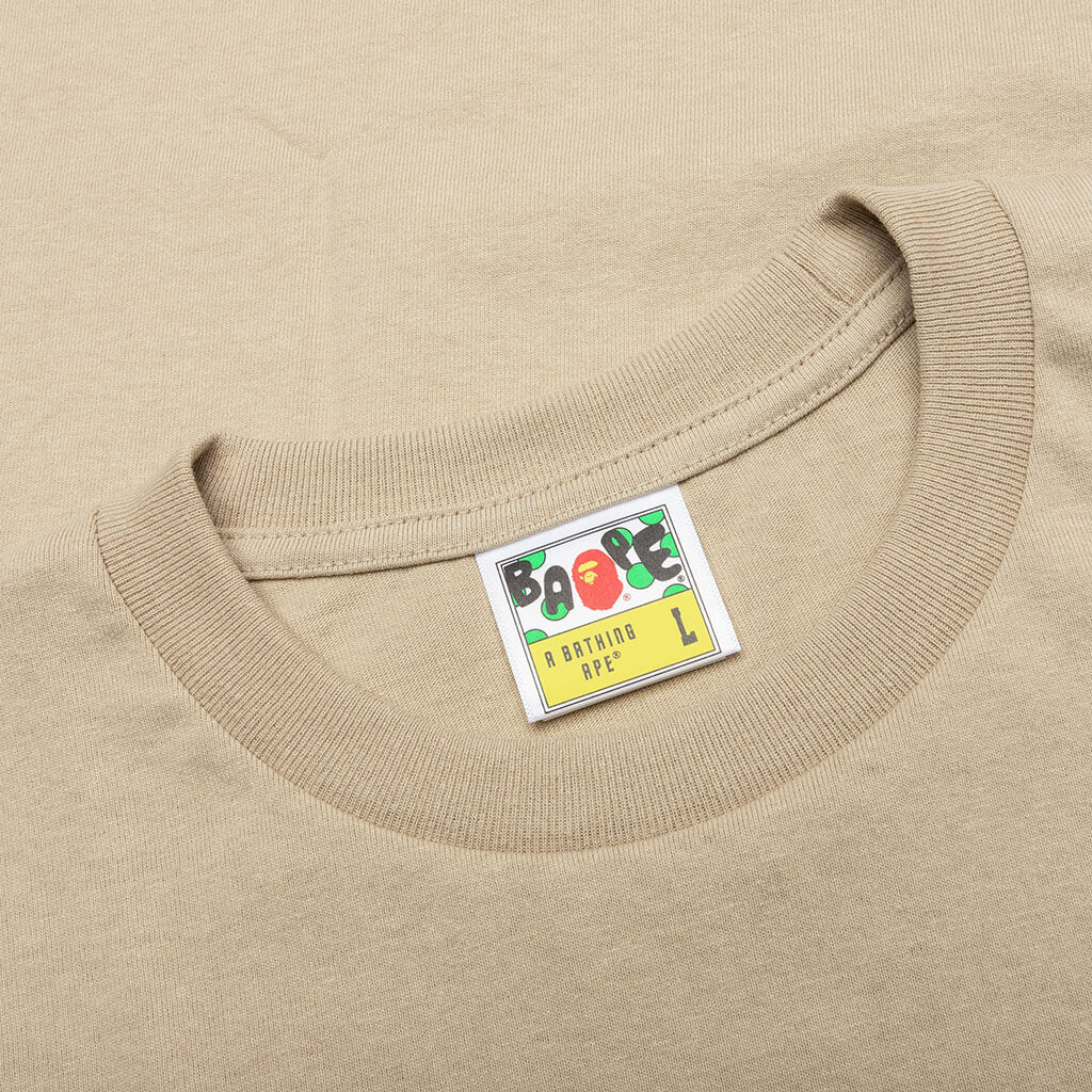 A BATHING APE College Tee - Beige