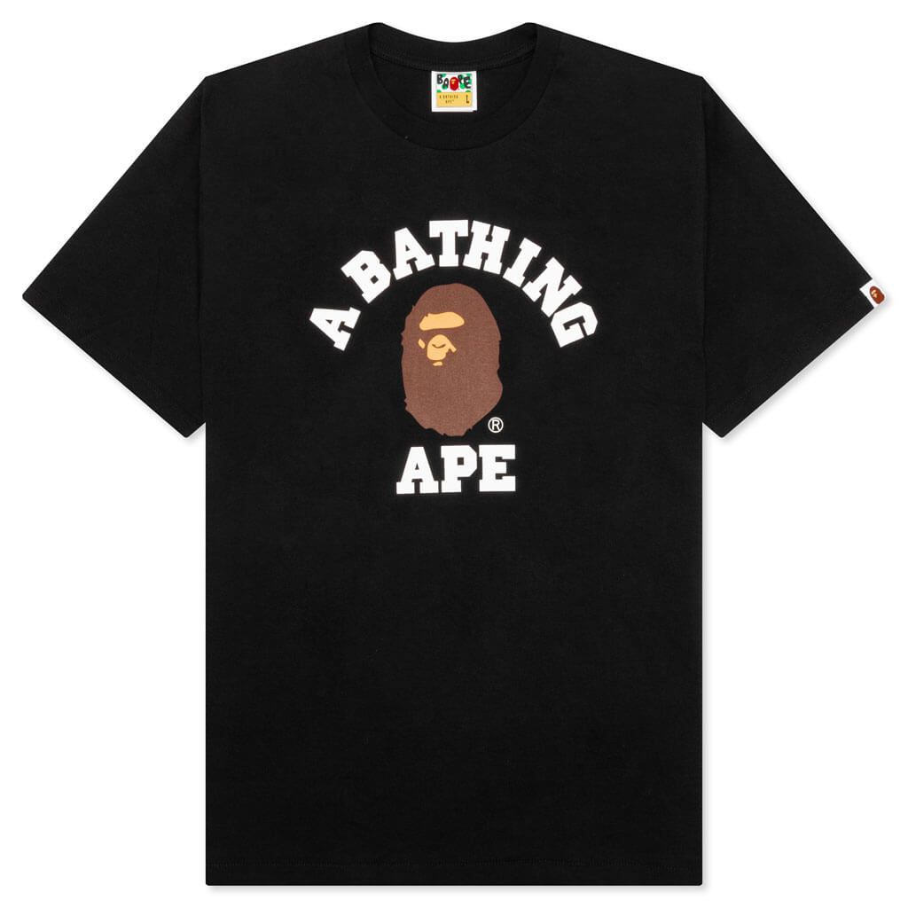 A BATHING APE College Tee - Black