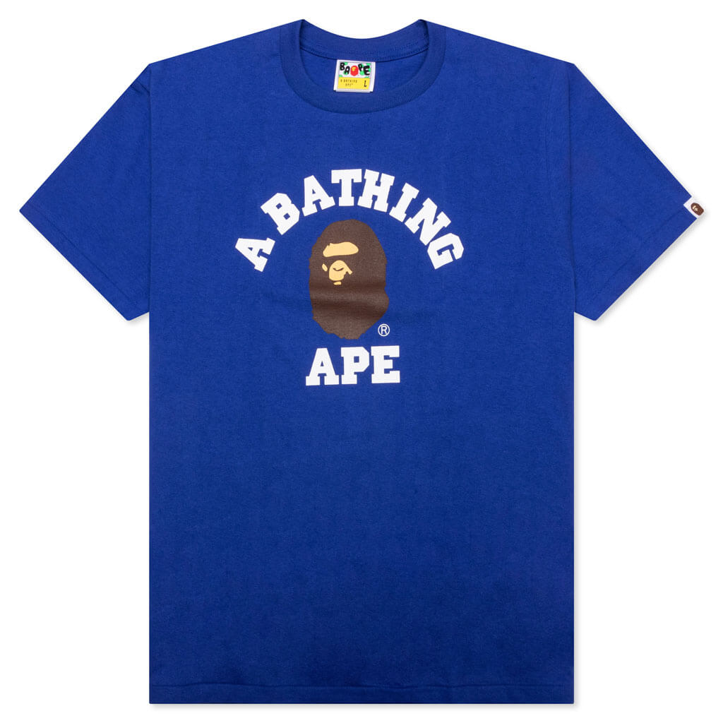 A BATHING APE College Tee - Blue