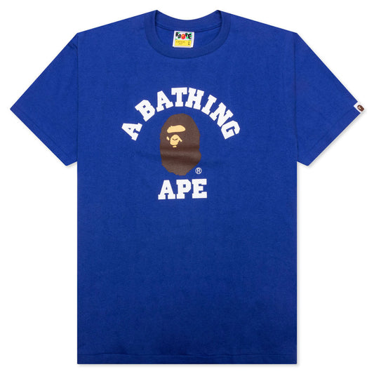 A BATHING APE College Tee - Blue