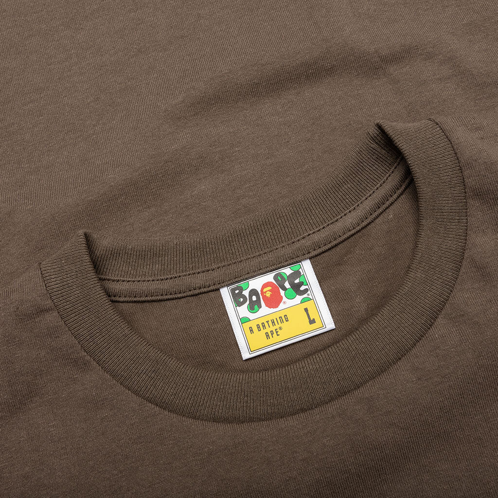 A BATHING APE College Tee - Brown