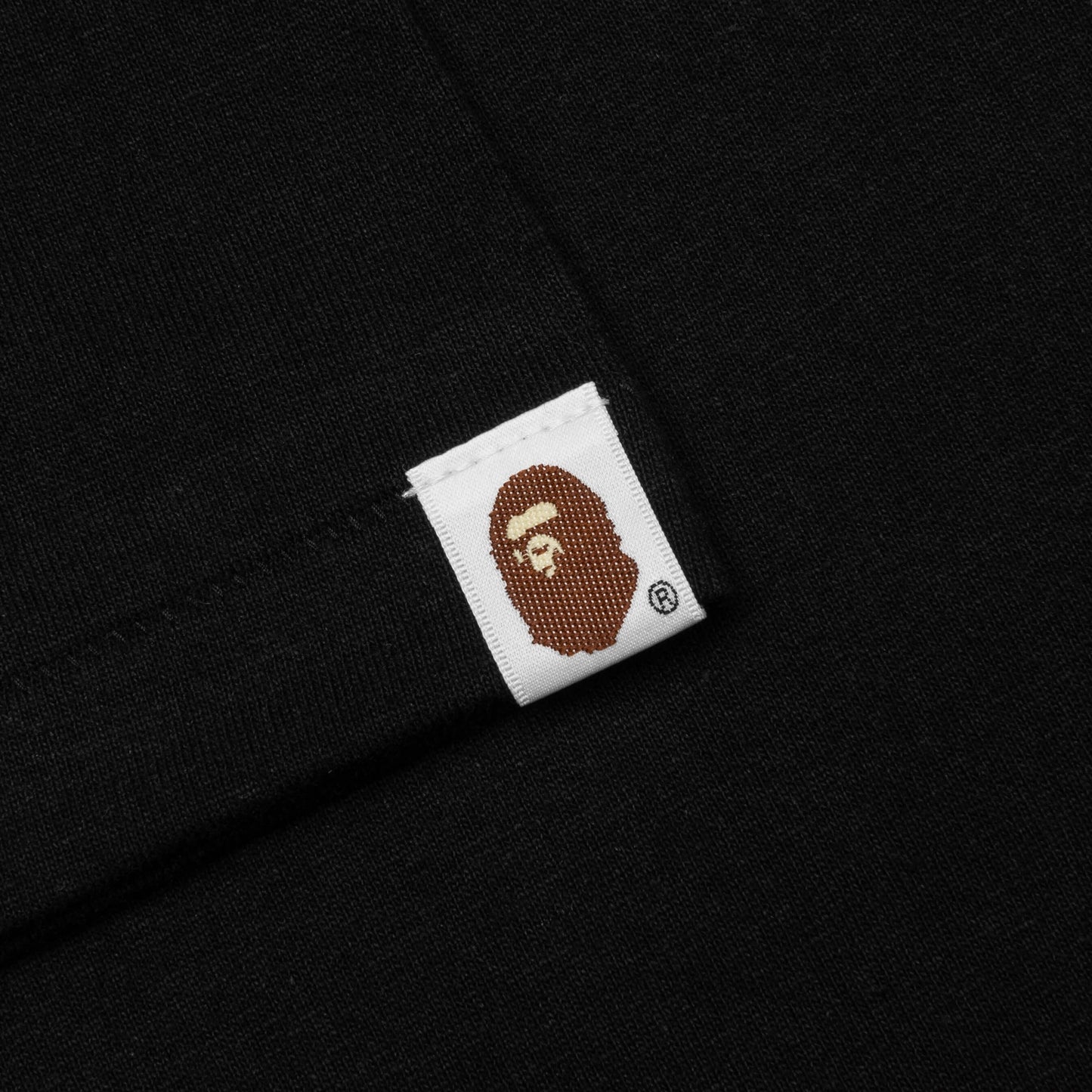 A BATHING APE Color Camo Milo on Big Ape Tee - Black/Red