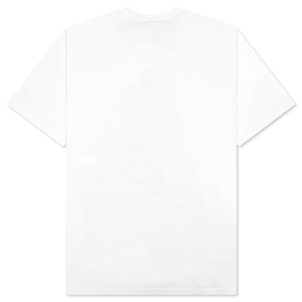 A BATHING APE Color Camo Milo on Big Ape Tee - White/Navy