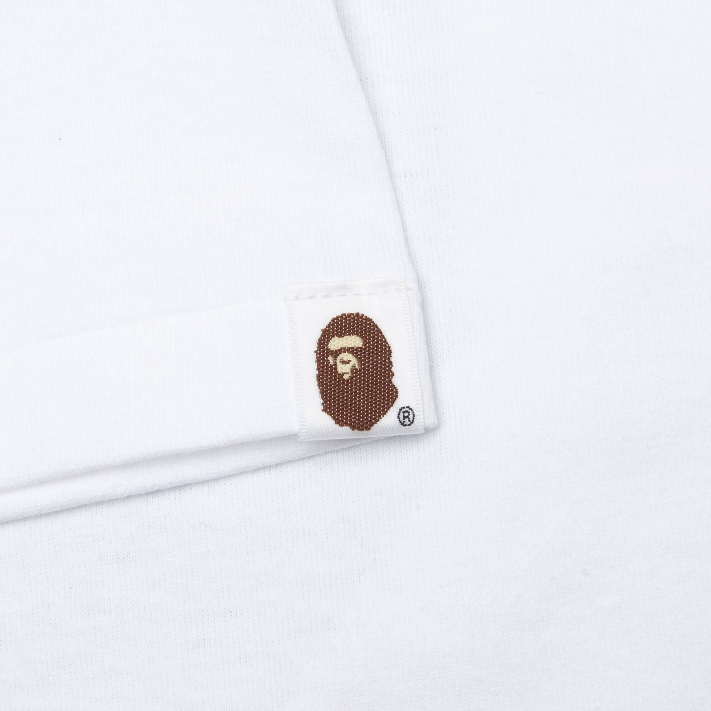 A BATHING APE Color Camo Milo on Big Ape Tee - White/Navy