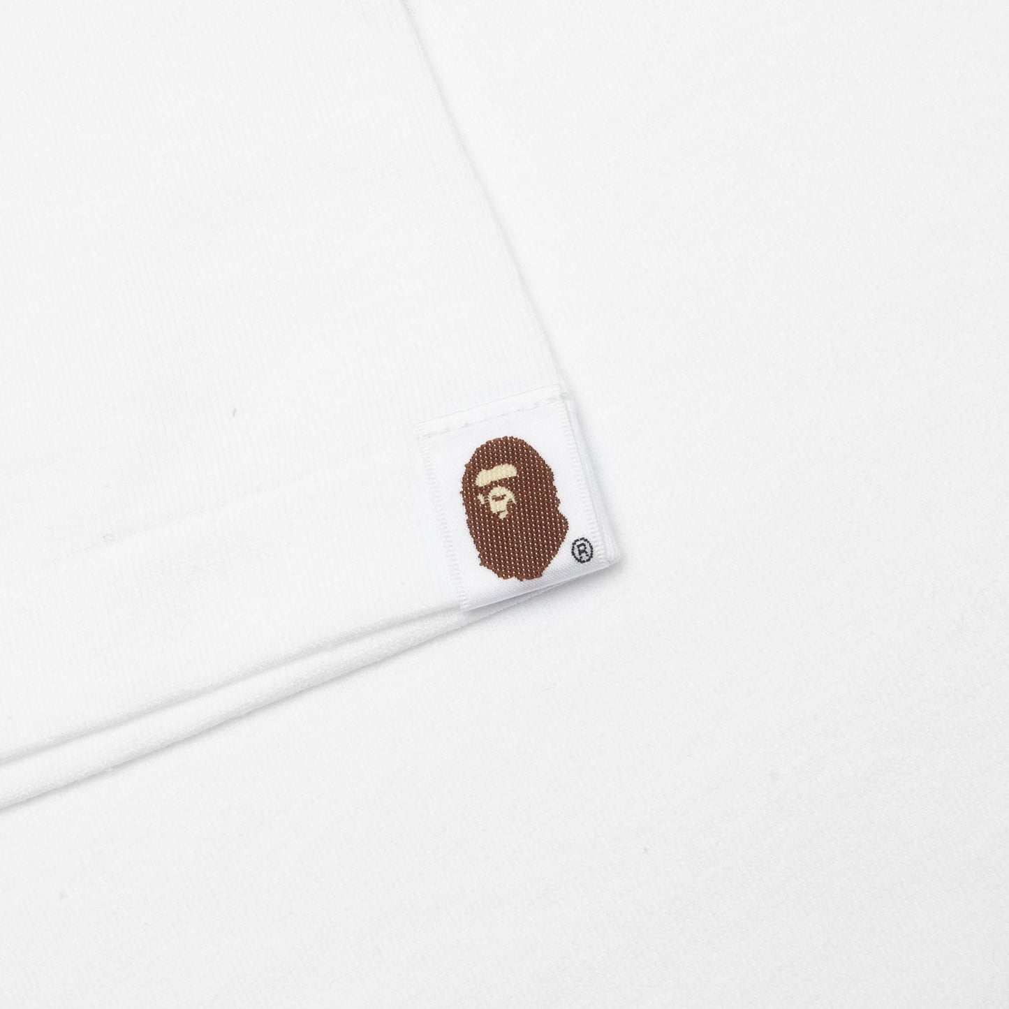 A BATHING APE Color Camo Milo on Big Ape Tee - White/Purple