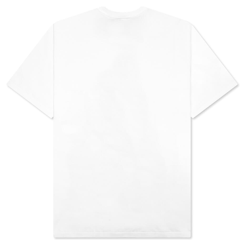 A BATHING APE Color Camo Milo on Big Ape Tee - White/Red