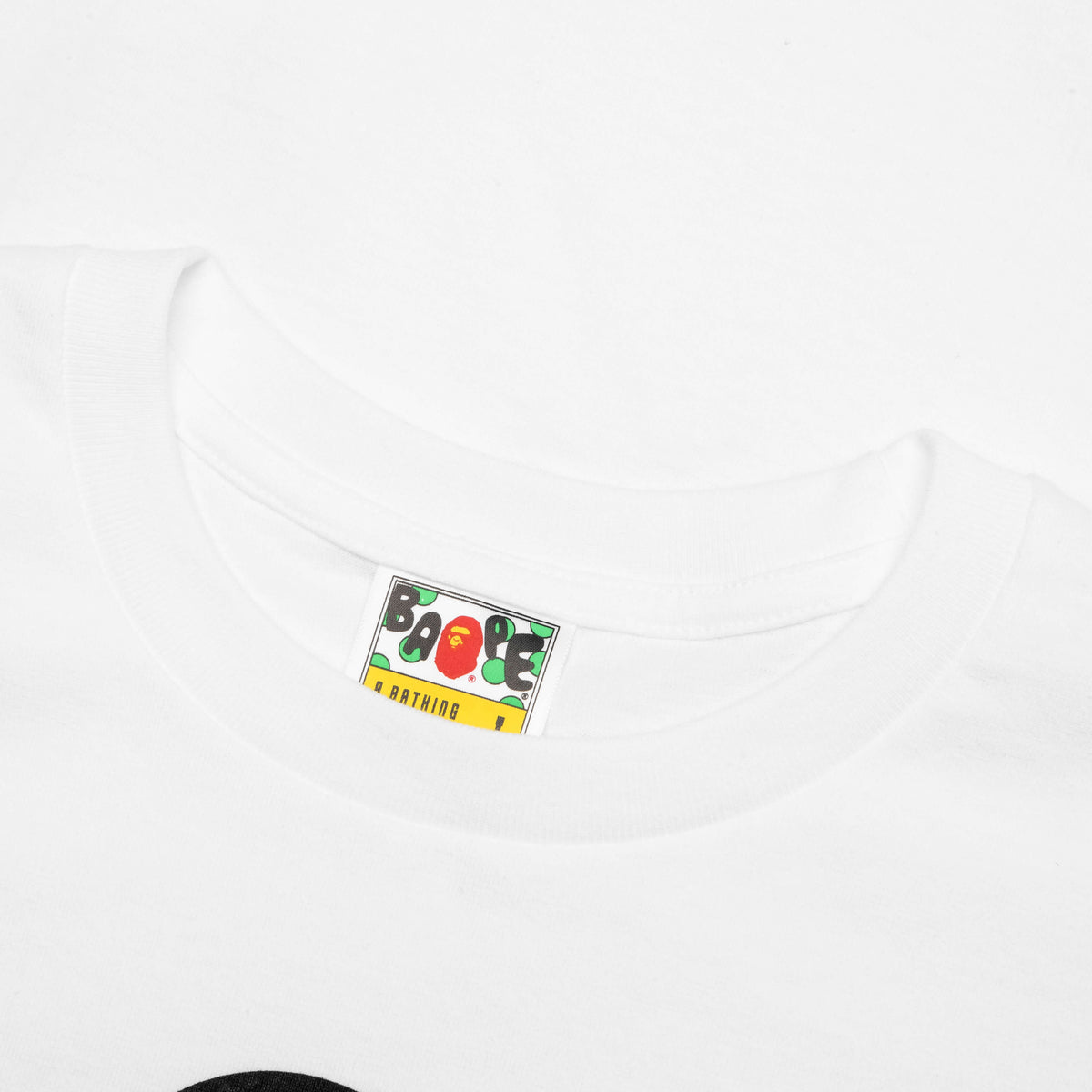 A BATHING APE Color Camo Milo on Big Ape Tee - White/Red
