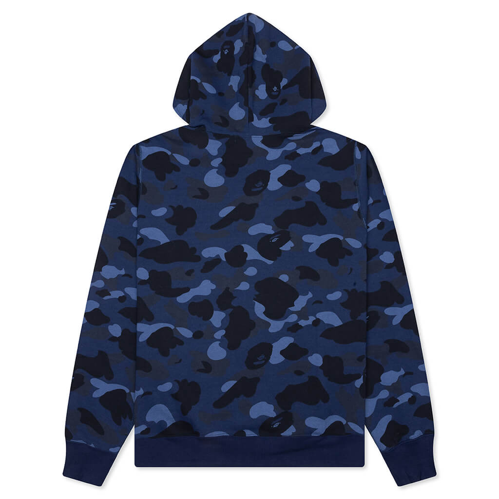A BATHING APE Color Camo Pullover Hoodie - Navy