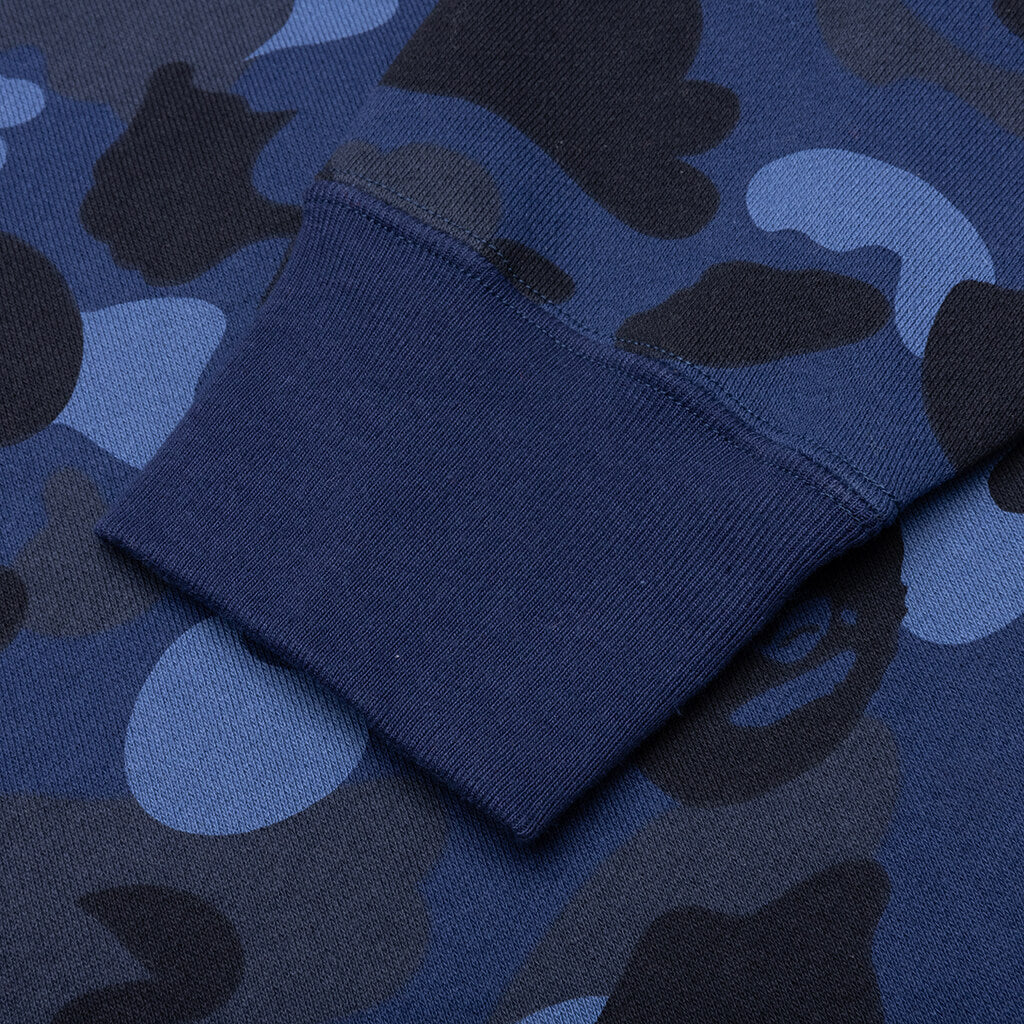 A BATHING APE Color Camo Pullover Hoodie - Navy